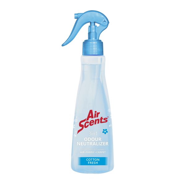 Air Scents Fragrance 3 In 1 Odour Neutralizer Cotton Fresh 350Ml - 3 Pack