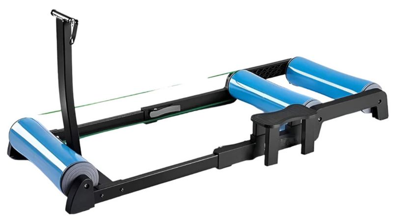 Indoor Bike Trainer for Road and Mountain Bikes - 2-in-1 Training Platform