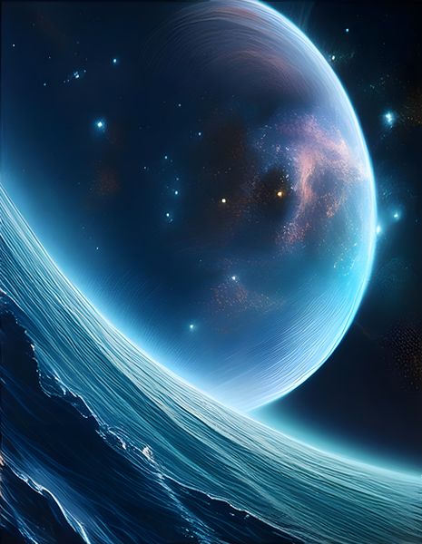 Canvas Home Decor Wall Art - Cosmic Nature Fusion