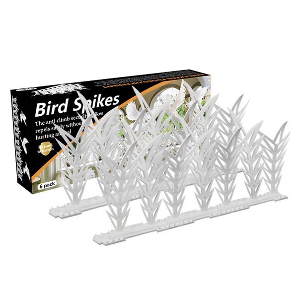 Garden Home Anti-bird Repellent Spikes Outdoor white Set of 6
