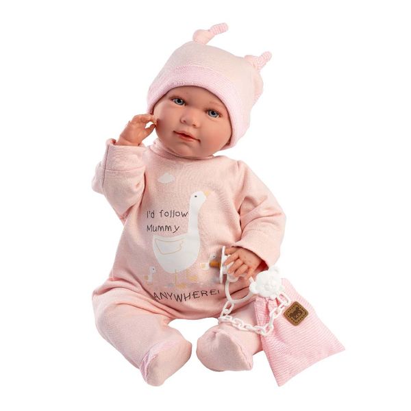 Llorens Baby Girl Doll w Crying Mechanism, Clothing &amp; Pacifier: Mimi 42cm