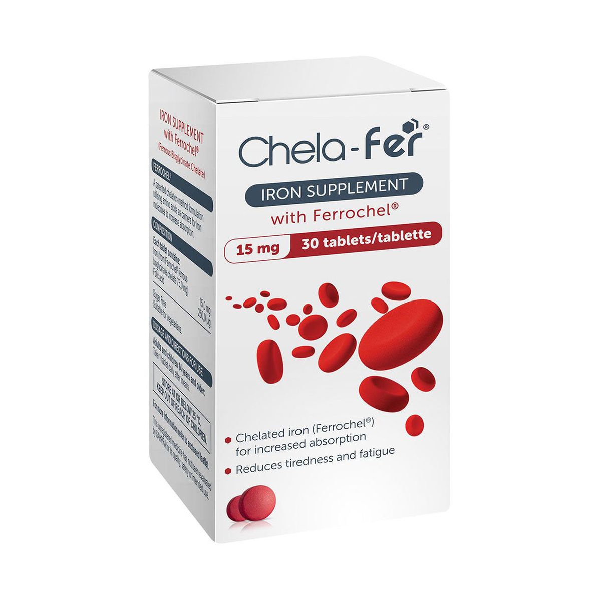 ChelaFer Iron Supplement 15mg 30 Tablets Shop Today. Get it Tomorrow