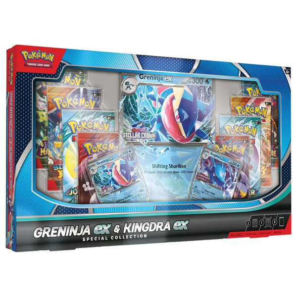 Pokémon Trading Card Game Greninja EX &amp; Kingdra EX Special Collection Box
