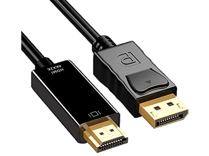 4K HDMI Adapter To Display Ports 1.8M Cable High Speed for Moniter PC