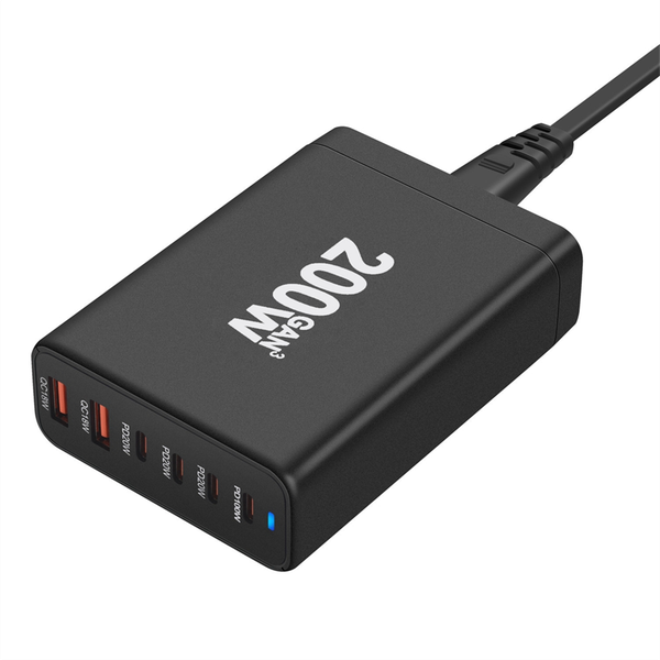 200W Gan Desktop Charger Usb Type C Pd Charger Quick Charge (Eu)