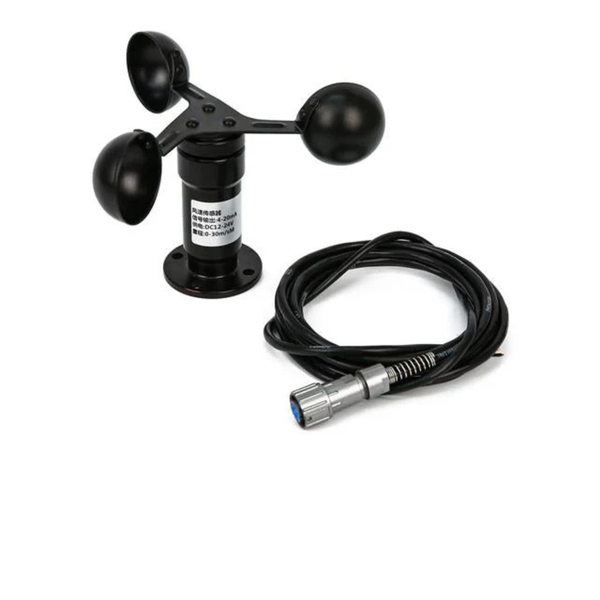 BDD 3-Cup Anemometer - 12-24VDC, 4-20mA Output