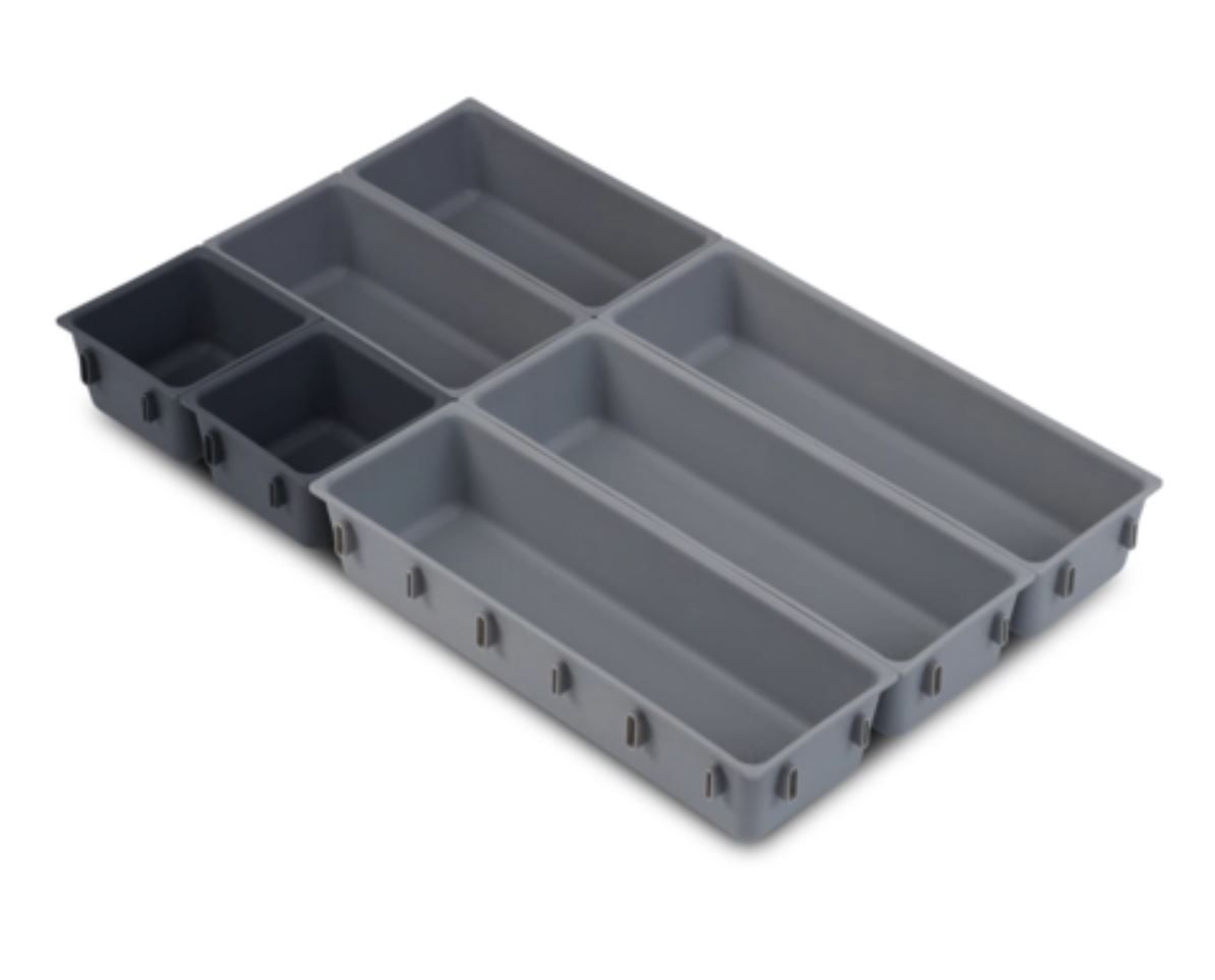 7 Piece MultiPurpose Drawer Organiser Stationery Tools & Cutlery