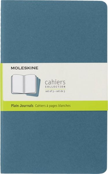 Moleskine Cahier Brisk Blue Large Plain Journal