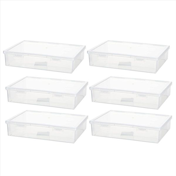 7In x 9In 2In Storage Box with Lid Multipurpose Craft Organizer