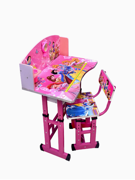 Kids Printed Adjustable Desk And Chair ( Kids Character )