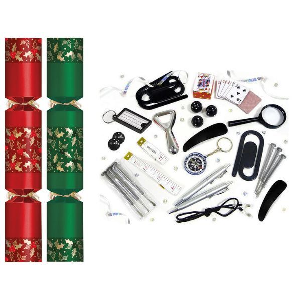 Catering Christmas Crackers 30 cm - Bulk 50-Pack for Events, Work Functions