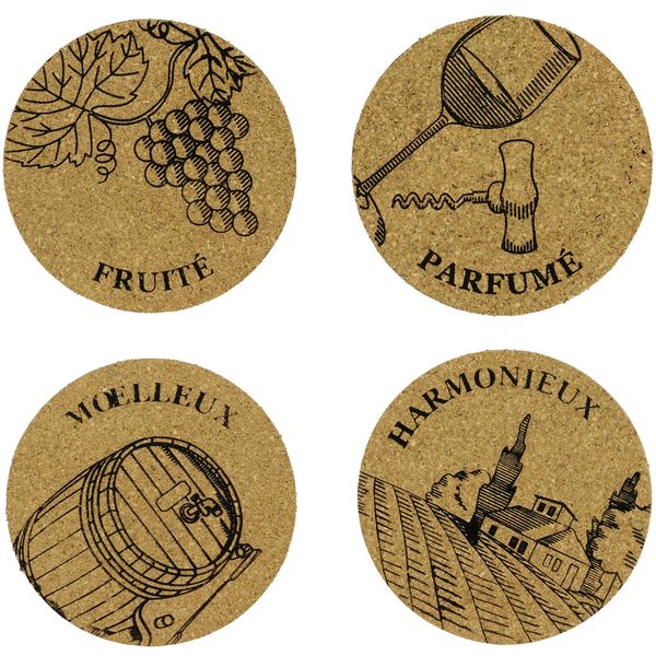 Cork Coasters - 4 pieces