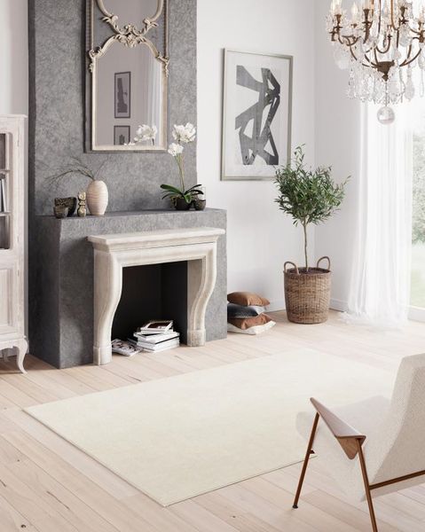 Rug Warehouse Dallas Two Tone - White