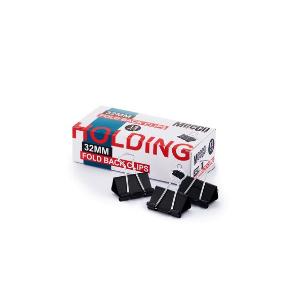 Meeco Fold Back Clips 32mm - Box of 12
