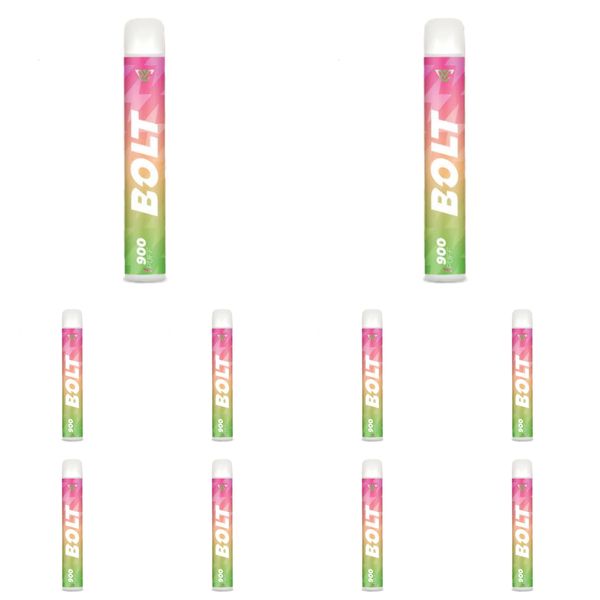 Bolt MMF 900 Puffs Disposable Vapes 20MG - Straw Peach Apple (Pack of 5)