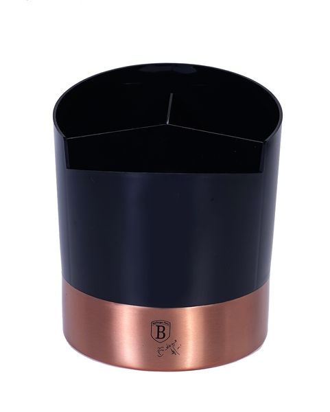 Berlinger Haus 17cm Stainless Steel Utensil Holder - Black Rose Collection