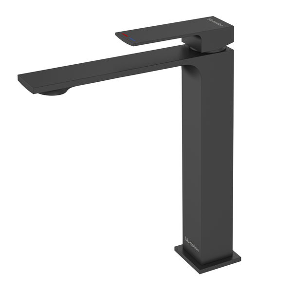 Quaddro Black Hi-Rise Basin Mixer