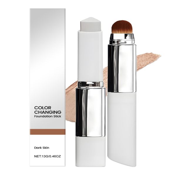 Color Changing Foundation Stick,Coverage Cream Stick Hydrating Makeup -Skin