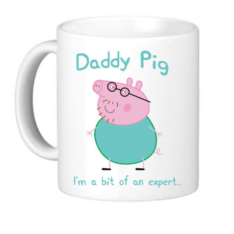 Daddy Pig Expert Coloured Insert Mug – My Peppa Pig Shop