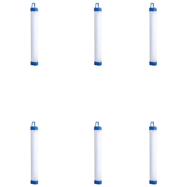 High-Brightness Tube USB Portable Rechargeable LED Light 32 cm 6 Pieces