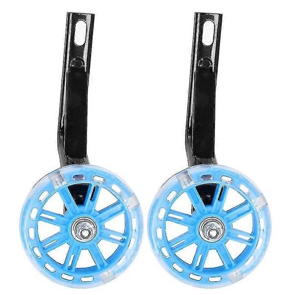 2-Piece Children's Bike Auxiliary Wheel Flashing Light Mute Wheel Accessories