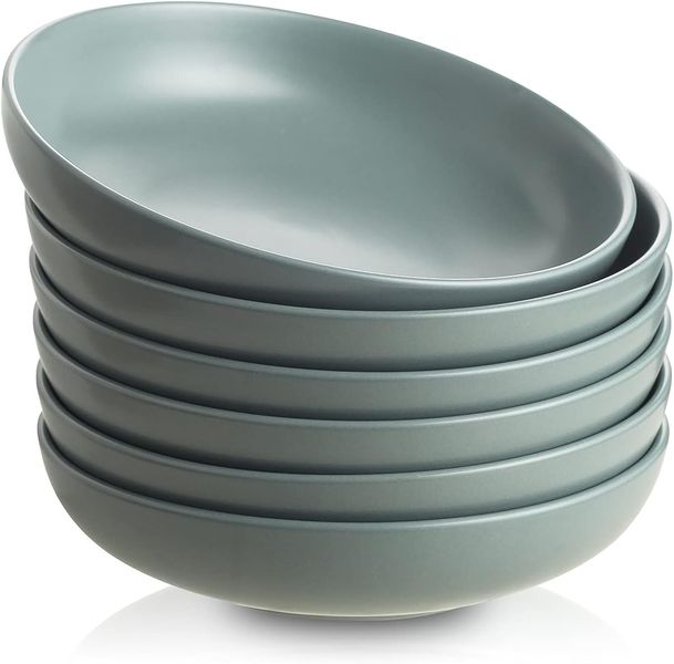 4 Piece Pasta Bowl - Mint Green