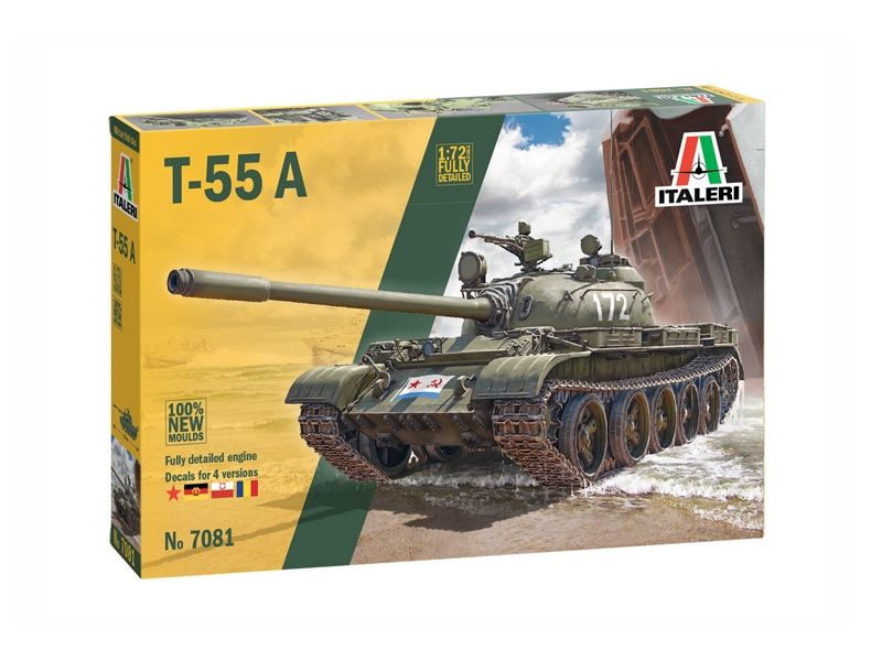 Italeri 1/72 T-55A Tank Plastic Model Kit