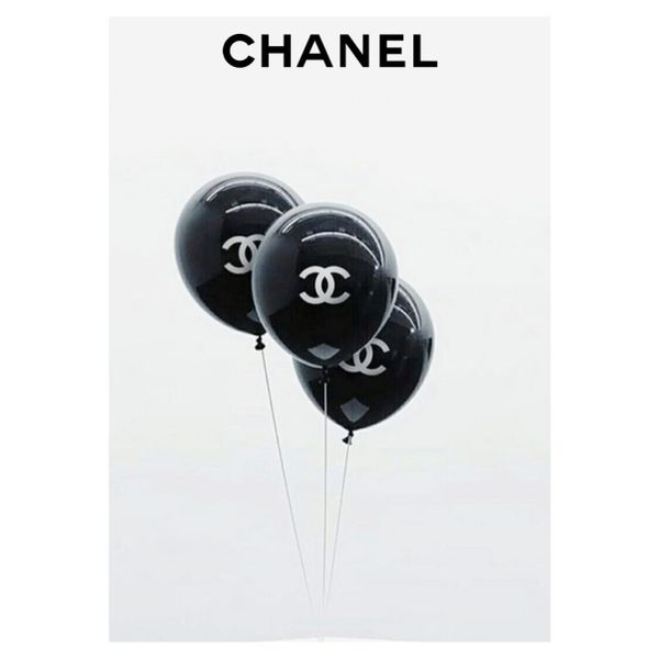 Chanel Black Balloons - A1 Poster