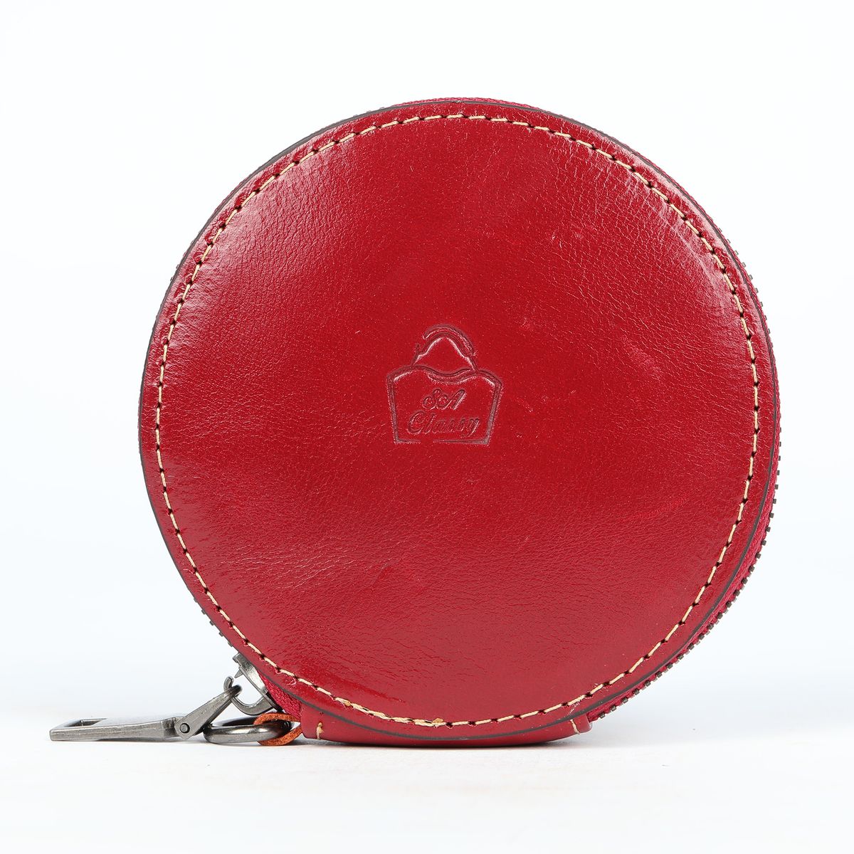 SACLASSY Genuine Leather Coin Wallet Card Holder Key Case Coin Pouch - WR