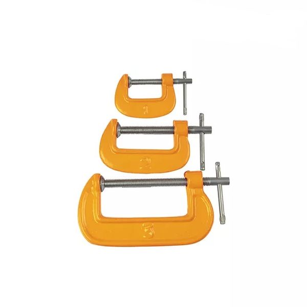 G-Clamp Set 3 Piece 25/50/75mm Light Duty Hoteche Set
