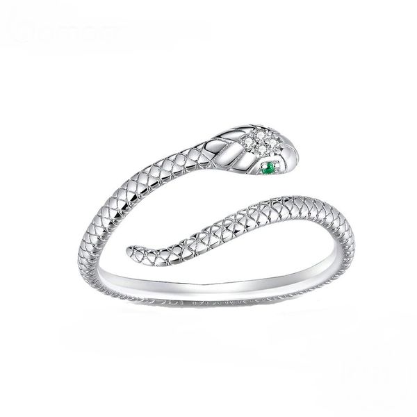 Snake 925 Sterling Silver Adjustable Ring J Factor