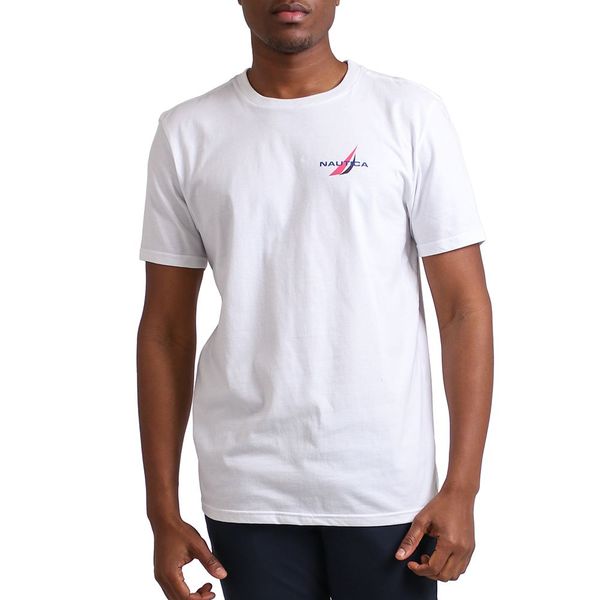 Nautica-V15907 S/S NS83 Sailing Team Tee-Bright White