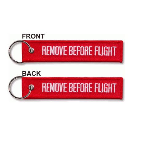 Remove Before Flight Official Key Ring - Red
