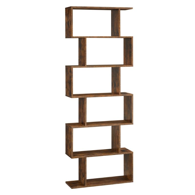 Bragg Bilbao 6-Tier Bookcase Storage Shelf