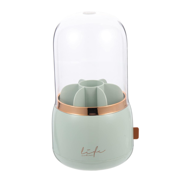 Synergy360 LtyTz Rotating 360 Makeup Brush Storage Organizer Case - Green