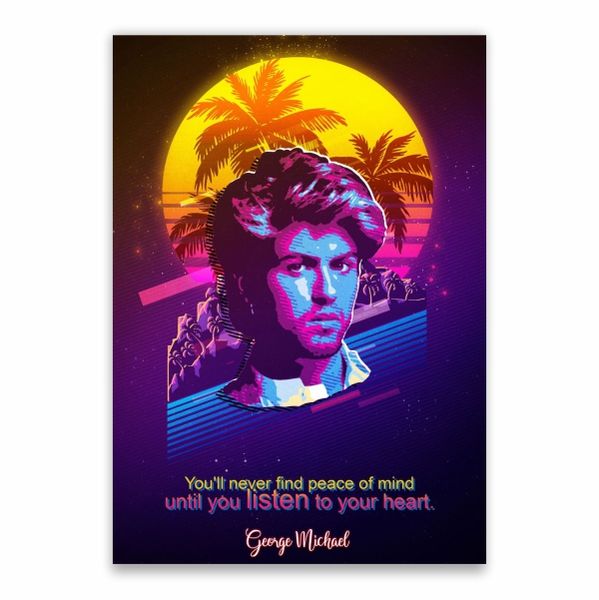 George Michael Quote Poster - A1
