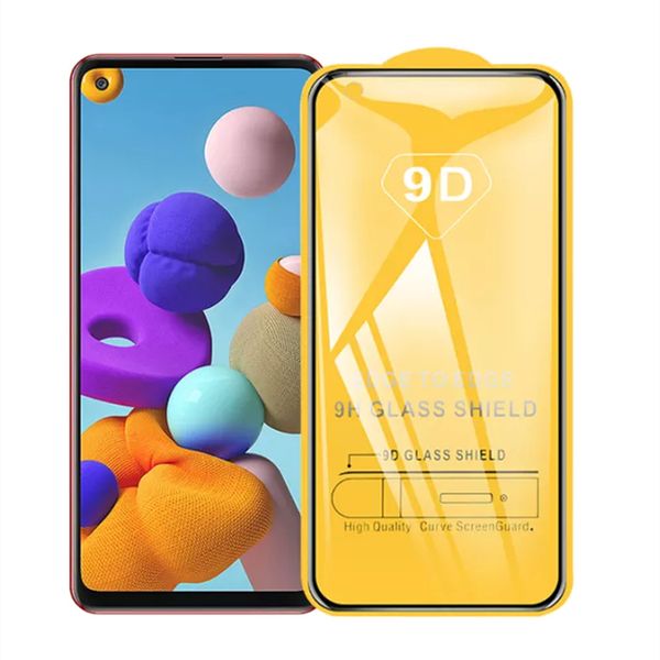 Favorable Impression 9D Full Curved Tempered Glass For Samsung A21s