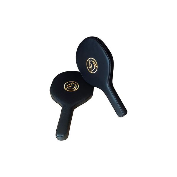 Damascus Boxing Leather Speed Paddle - Black