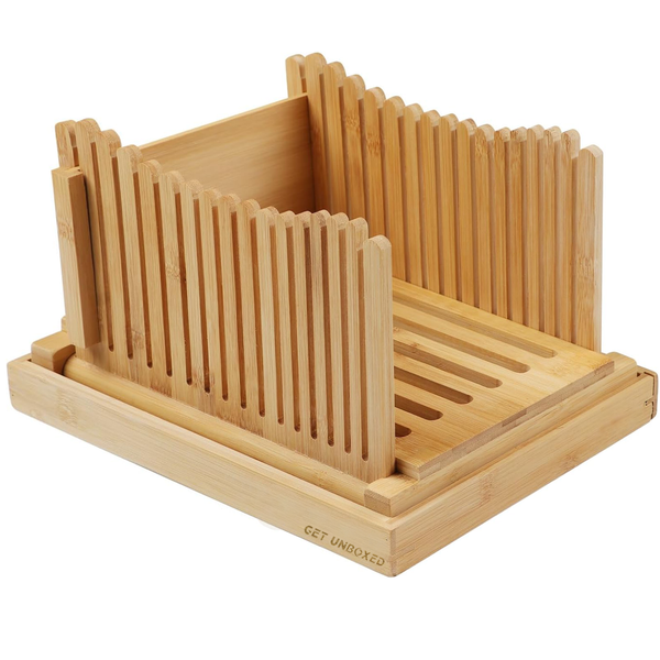 GET UNBOXED Bread Slicer Toast Loaf Slicer Foldable Bread Cutting Guide