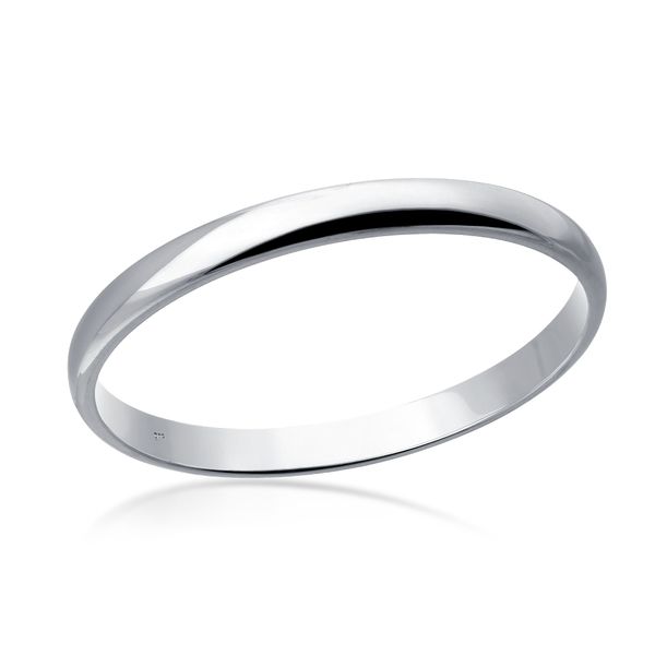 Sterling Silver Genuine 925 3mm Half Round Bangles