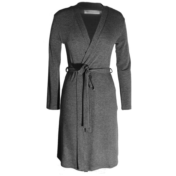 Nucleus - Knit Coat in Grey Melange