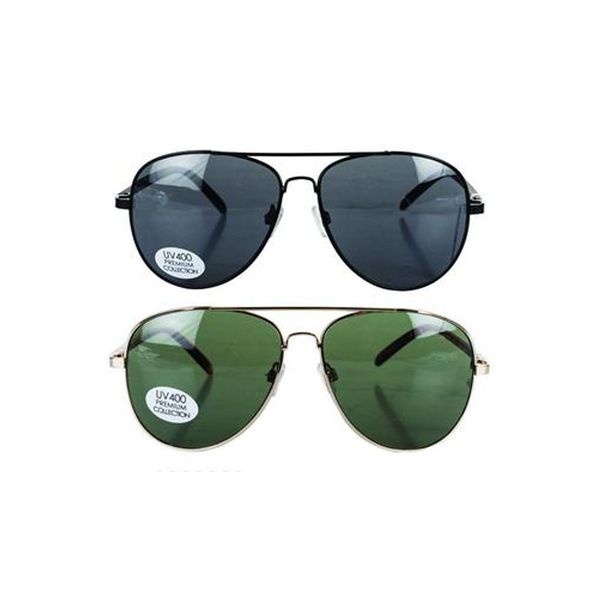 Sunglass Pre/Mens Classic Aviator - 2 Pack