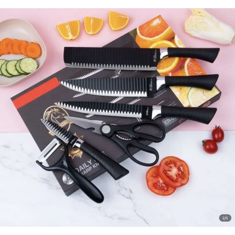 Easyrich 6 Piece Kitchen Knife Set | Shop Today. Get it Tomorrow
