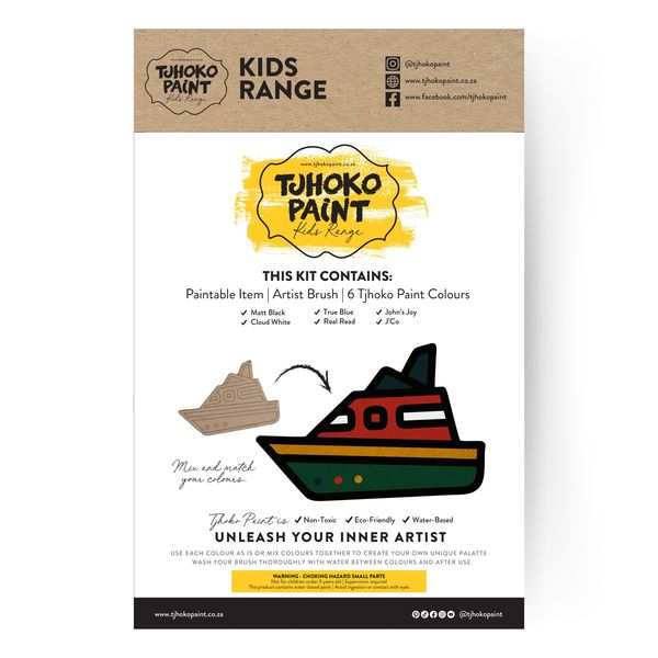 Tjhoko Paint - Kiddies Range - Boat