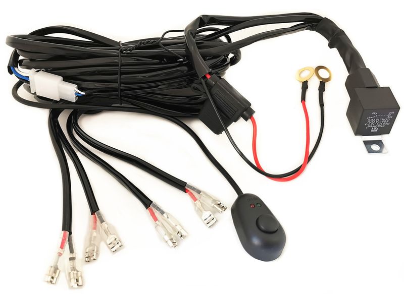 4 Terminal Relay Wire Kit For Spotlights Wiring Harness -For Spot Light Bar