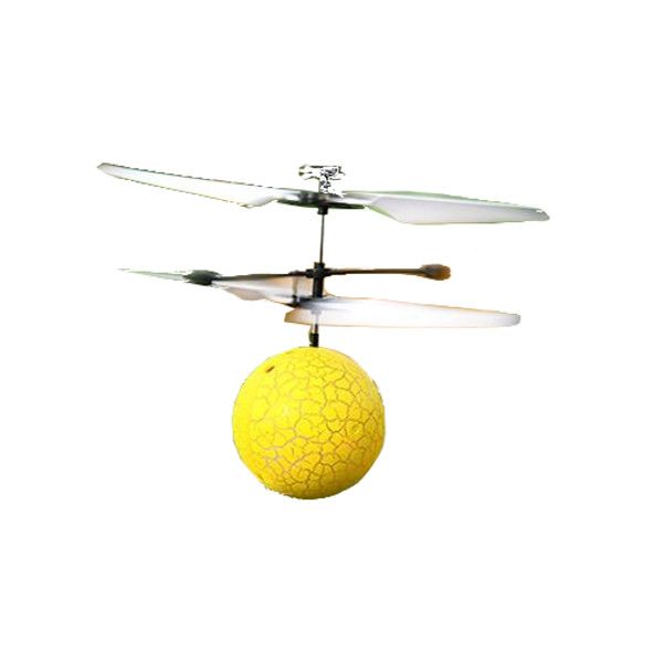 Olive Tree - Hand-Operated Yellow Ball Drone Aircraft with Light