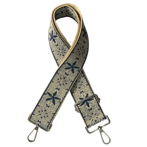 Chic Boho - Navy Blue &amp; Grey - Silver Hardware