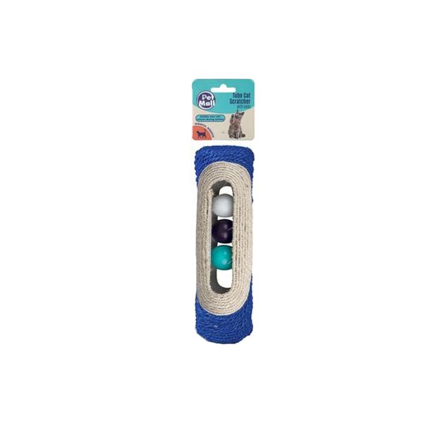 Petmall - Pet Cat Scratch Toy Tube With Ball (28cm)