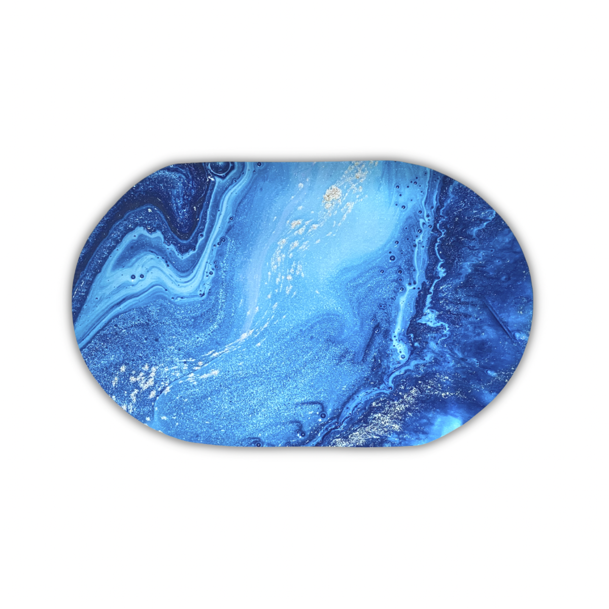 Ultra Water Absorbent Non-Slip Marble Oval Bath Mat | Shop Today. Get ...
