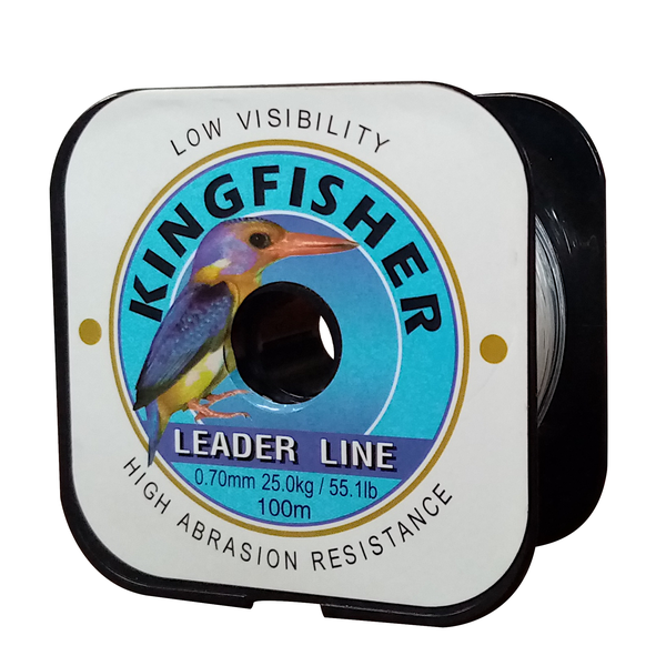 Kingfisher Nylon Leader Line 25.0KG/55.1Lb .70MM 100m Spool